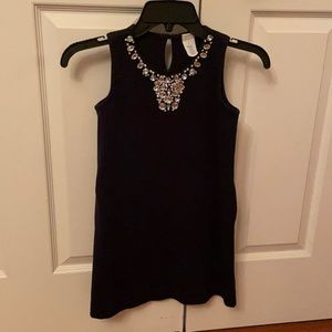 Fancy blue jeweled crewcuts dress size 8